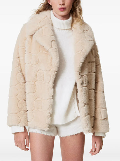 Faux-Fur Belted Jacket
