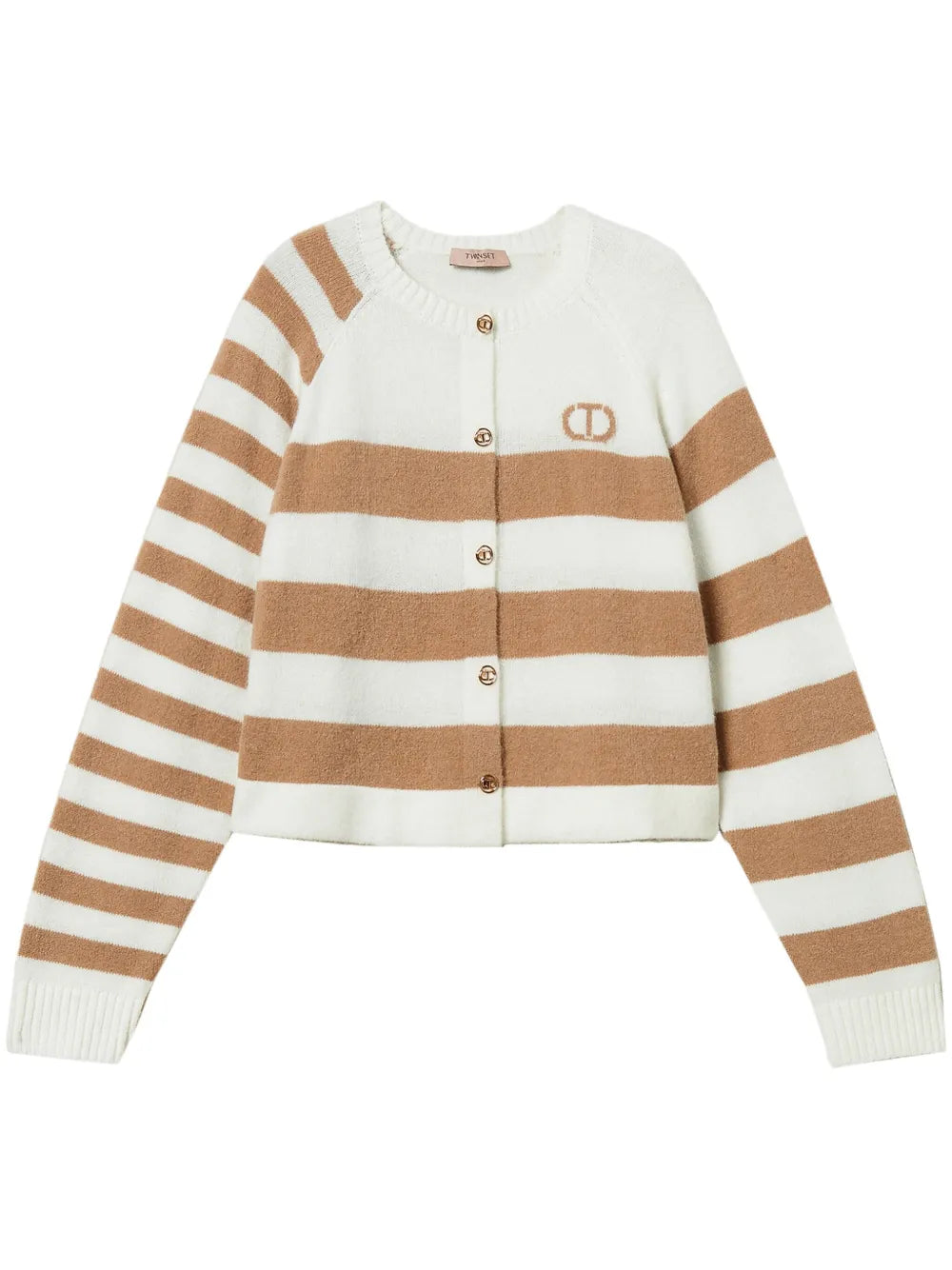 Two-Tone Striped Cardigan