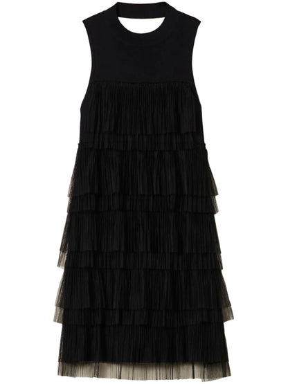 Tulle-Ruffled Dress