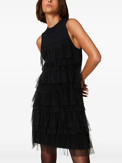 Tulle-Ruffled Dress