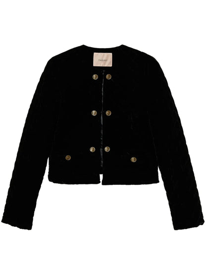 Velvet Cropped Jacket