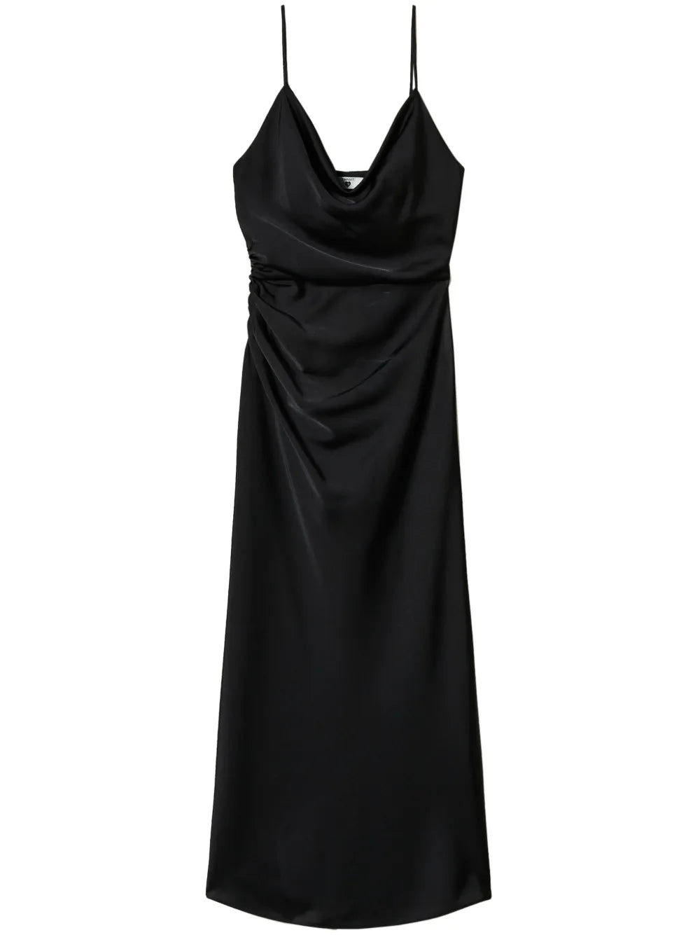 Satin-Weave Midi Dress