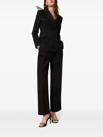 Pleated Palazzo Pants