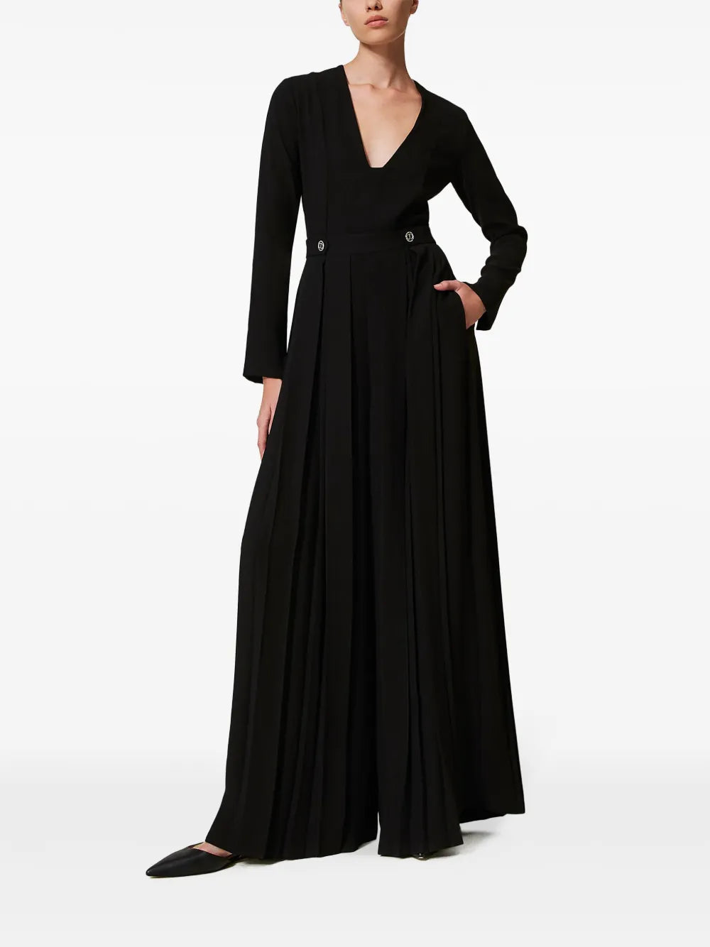 Pleated Jumpsuit
