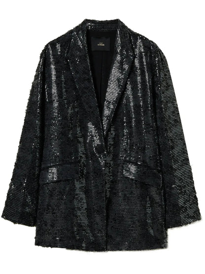 Sequin-Embellished Blazer