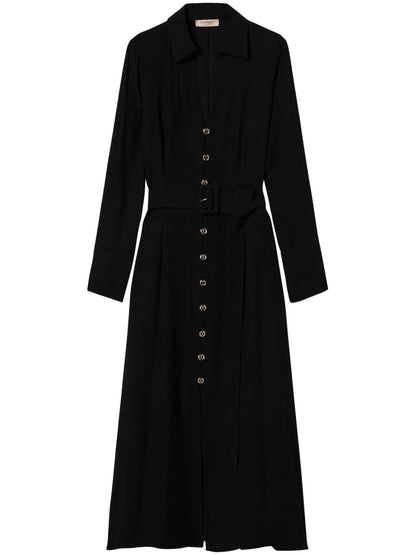 Georgette Midi Shirt Dress