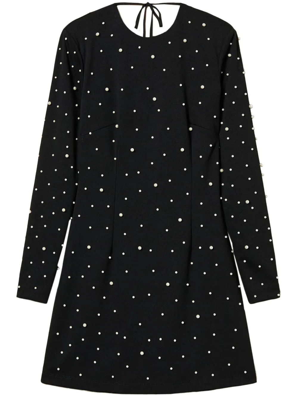 Pearl-Detailing Mini Dress