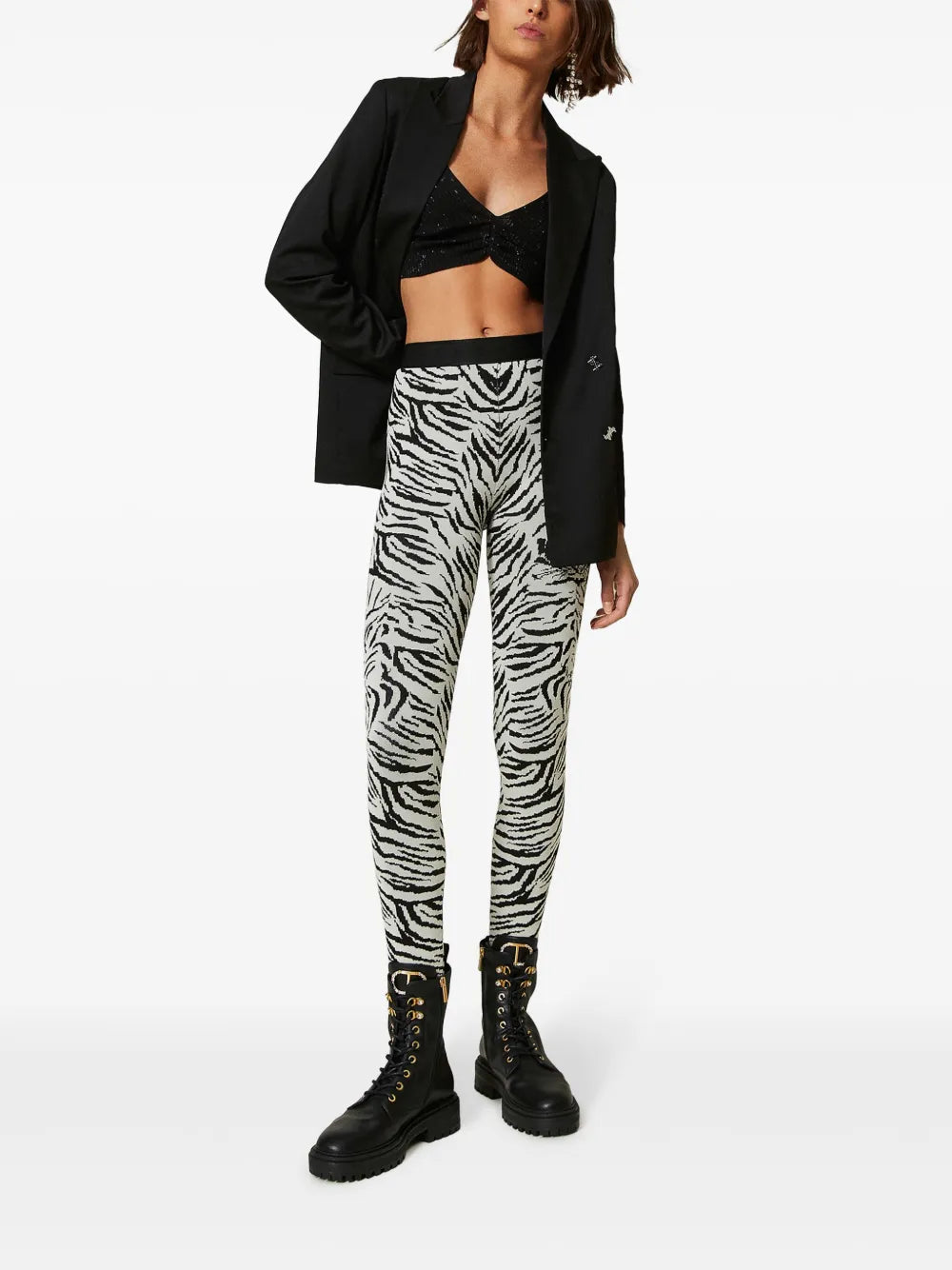 Myfo Jacquard Knit Leggings
