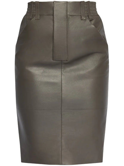 Leather Pencil Skirt