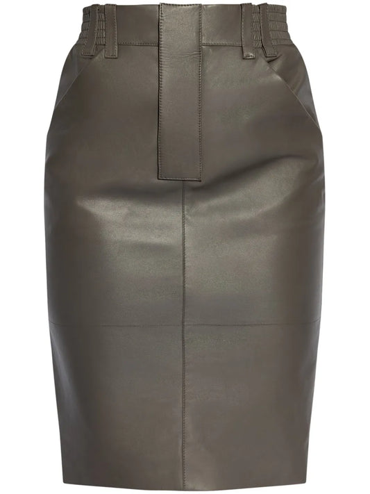 Leather Pencil Skirt