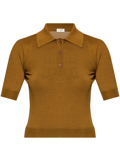 Cassandre-Embroidery Polo Top