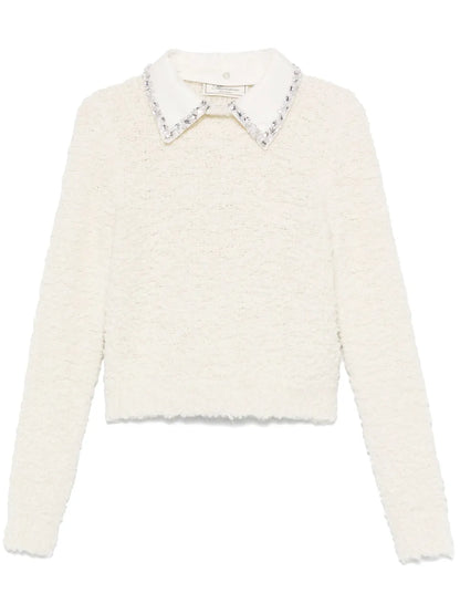 Crystal-Embellished Sweater