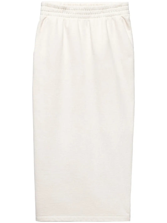 Cotton Elasticated-Waistband Skirt