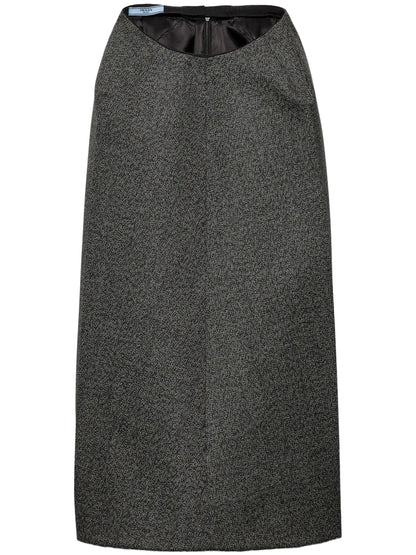 Mouliné Midi Skirt