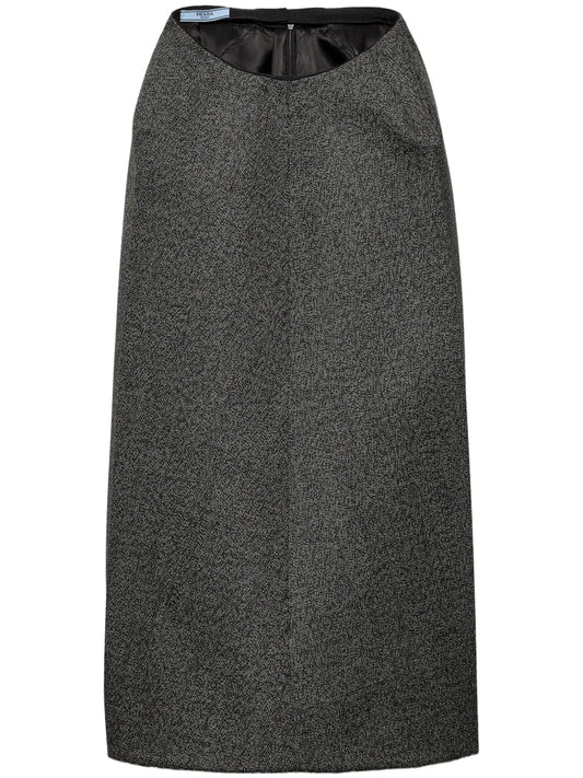 Mouliné Midi Skirt