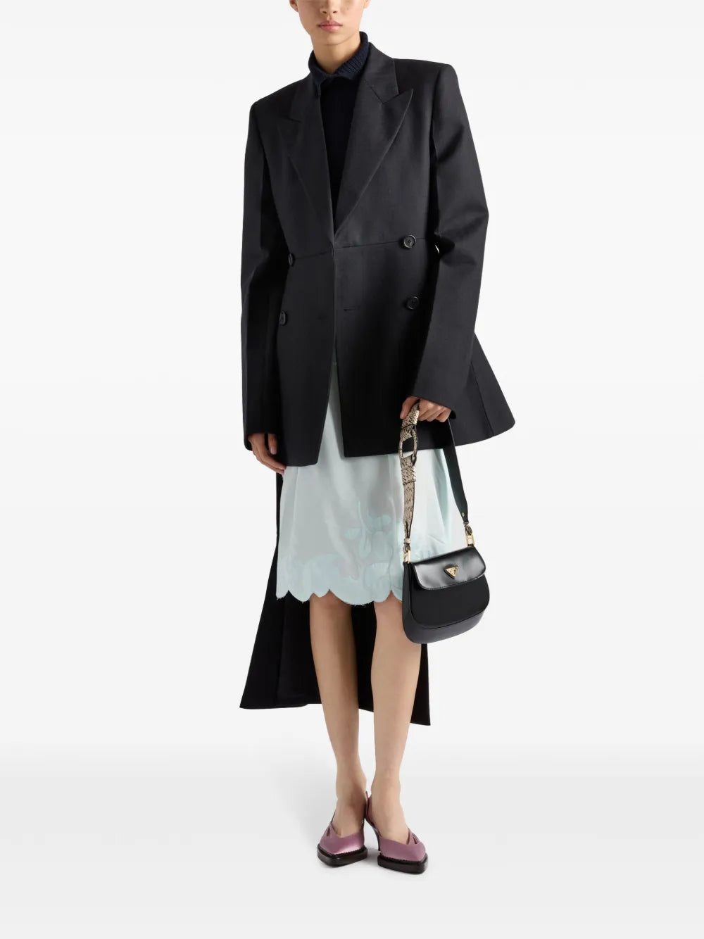 Embroidered Silk Skirt