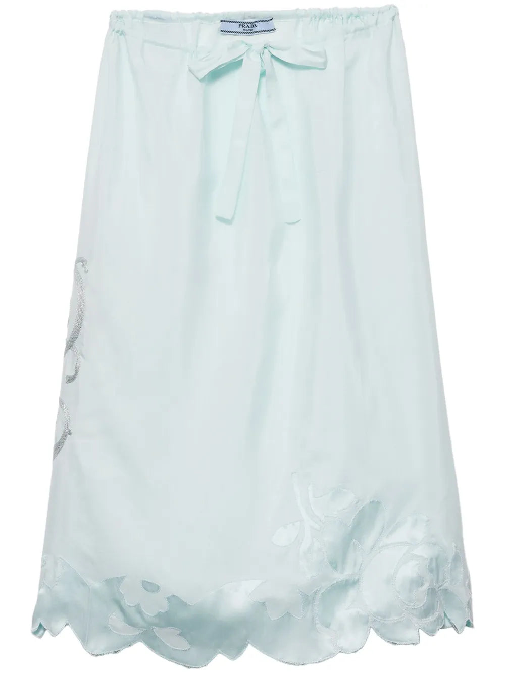 Embroidered Silk Skirt