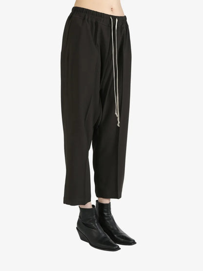 Cropped Drawstring Trousers