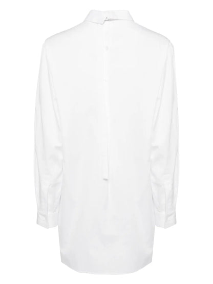 Back-Tucked Open-Tab Shirt