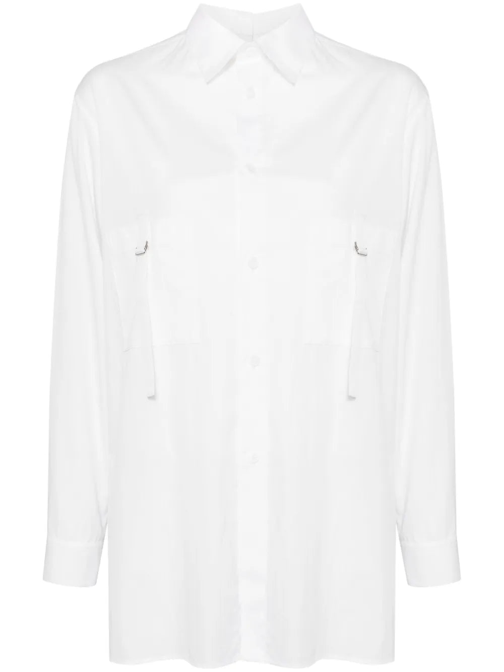 Back-Tucked Open-Tab Shirt