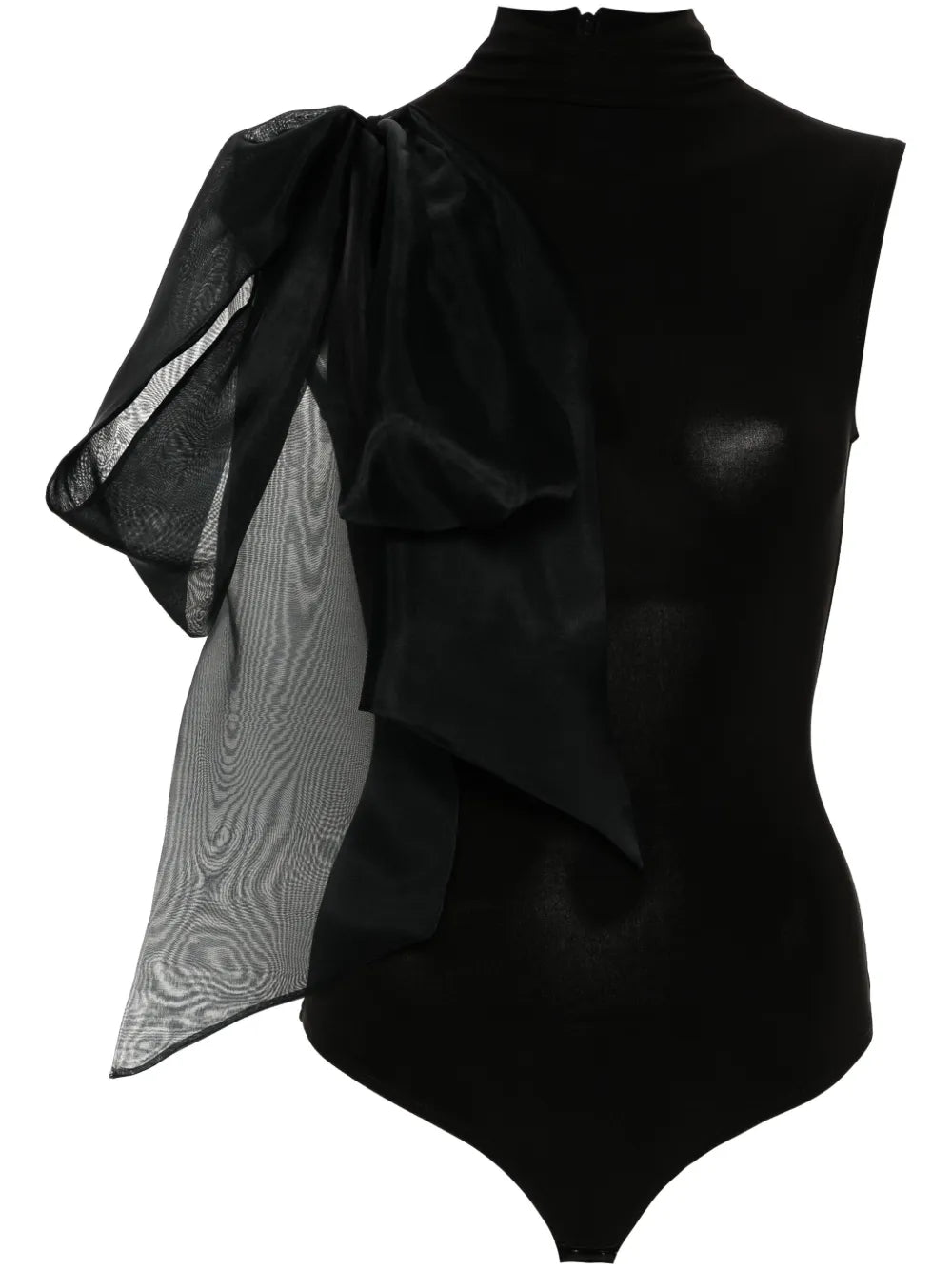 Draped-Detail Bodysuit