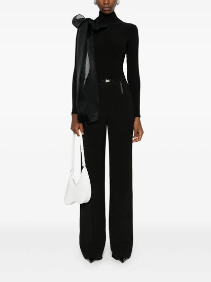 Draped-Detail Bodysuit