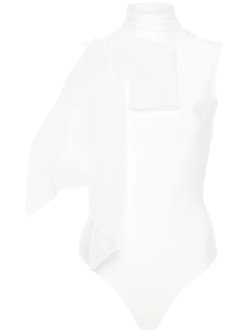 Draped-Detail Bodysuit