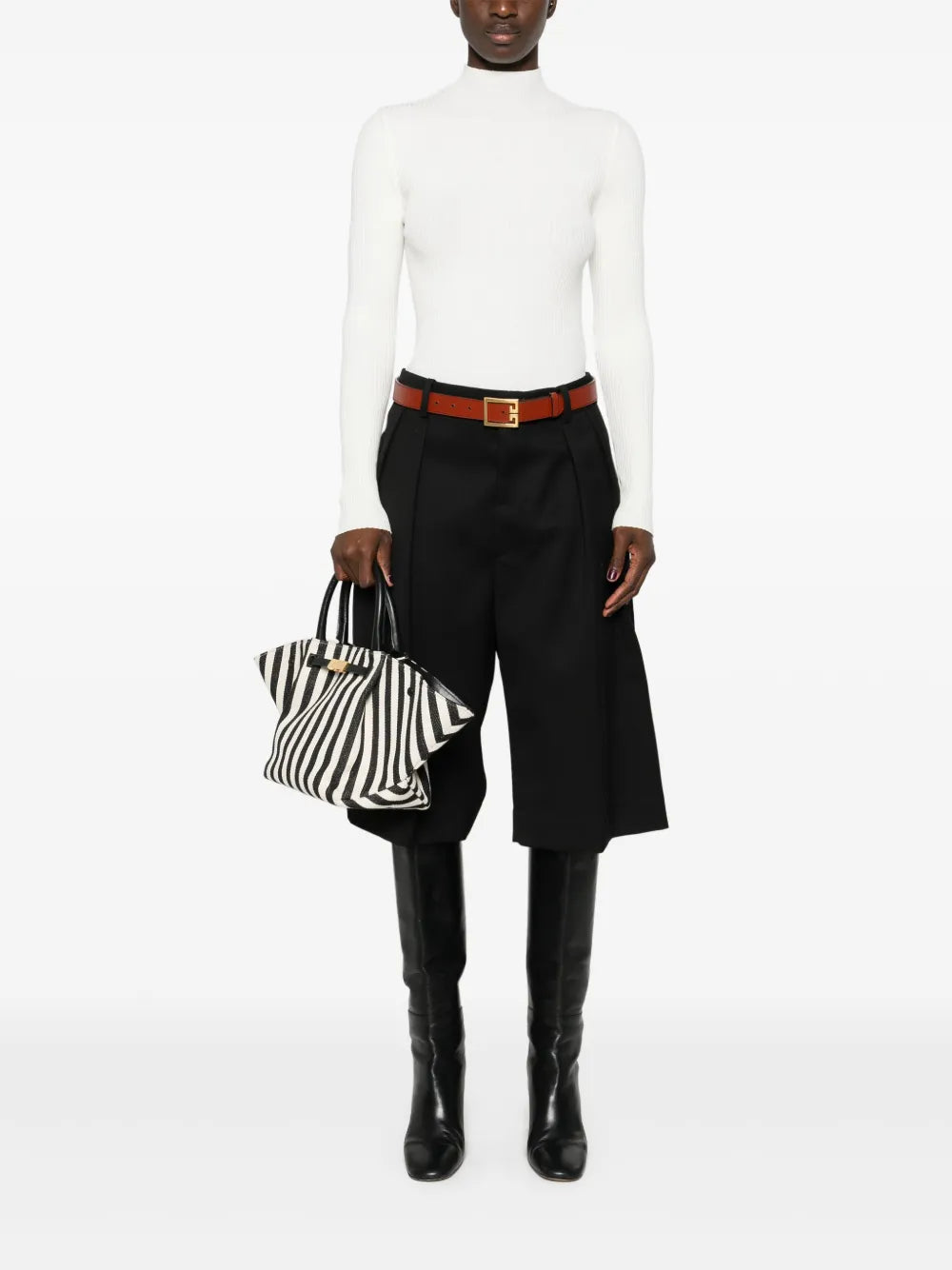 Ribbed Turtleneck Sweater