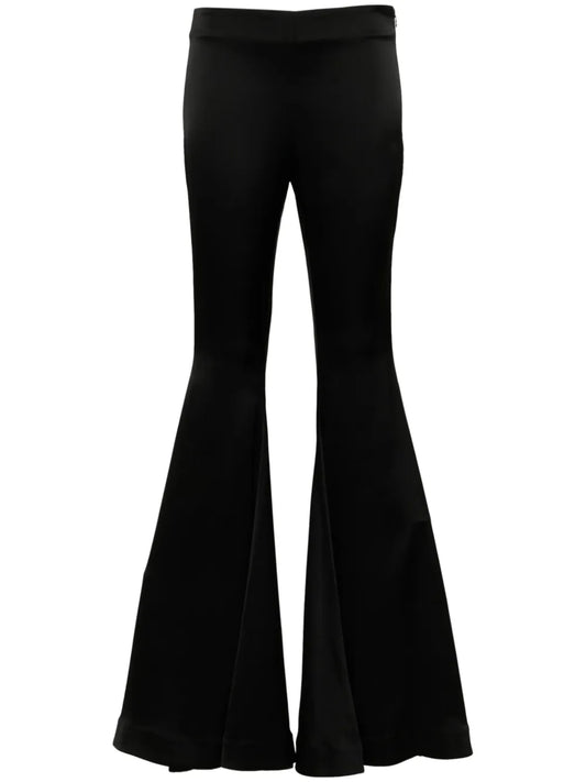 High-Waist Flared Trousers
