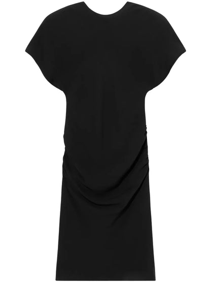 Short-Sleeved Midi Dress