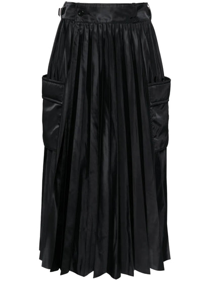 Pleated Midi Skirt