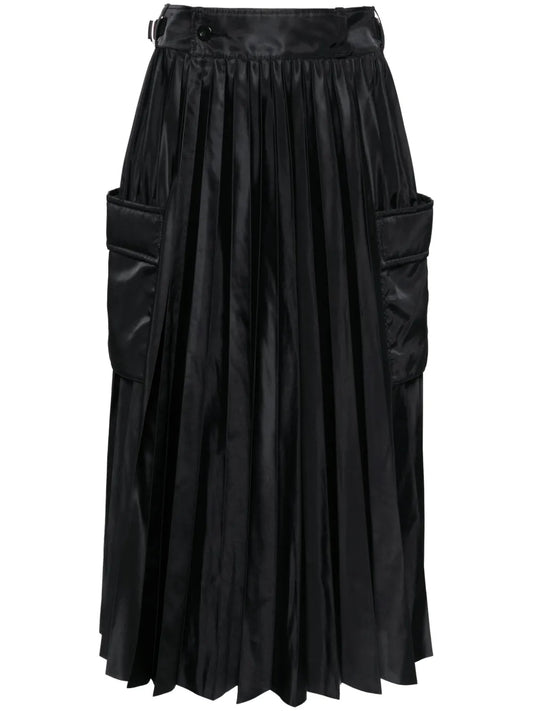 Pleated Midi Skirt