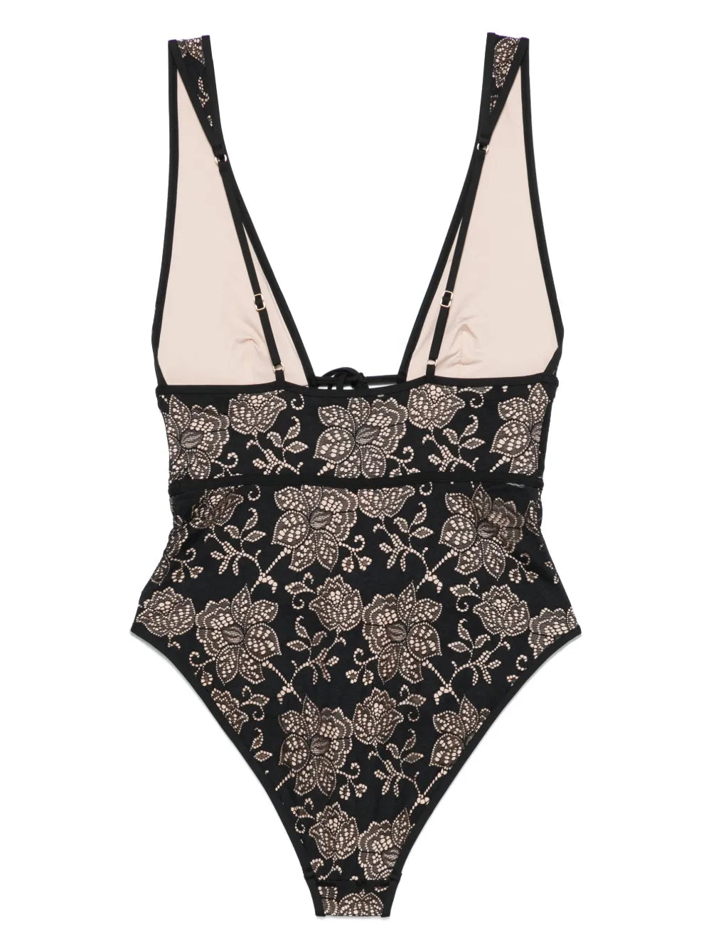 Tallow Lace Plunge Swimsuit