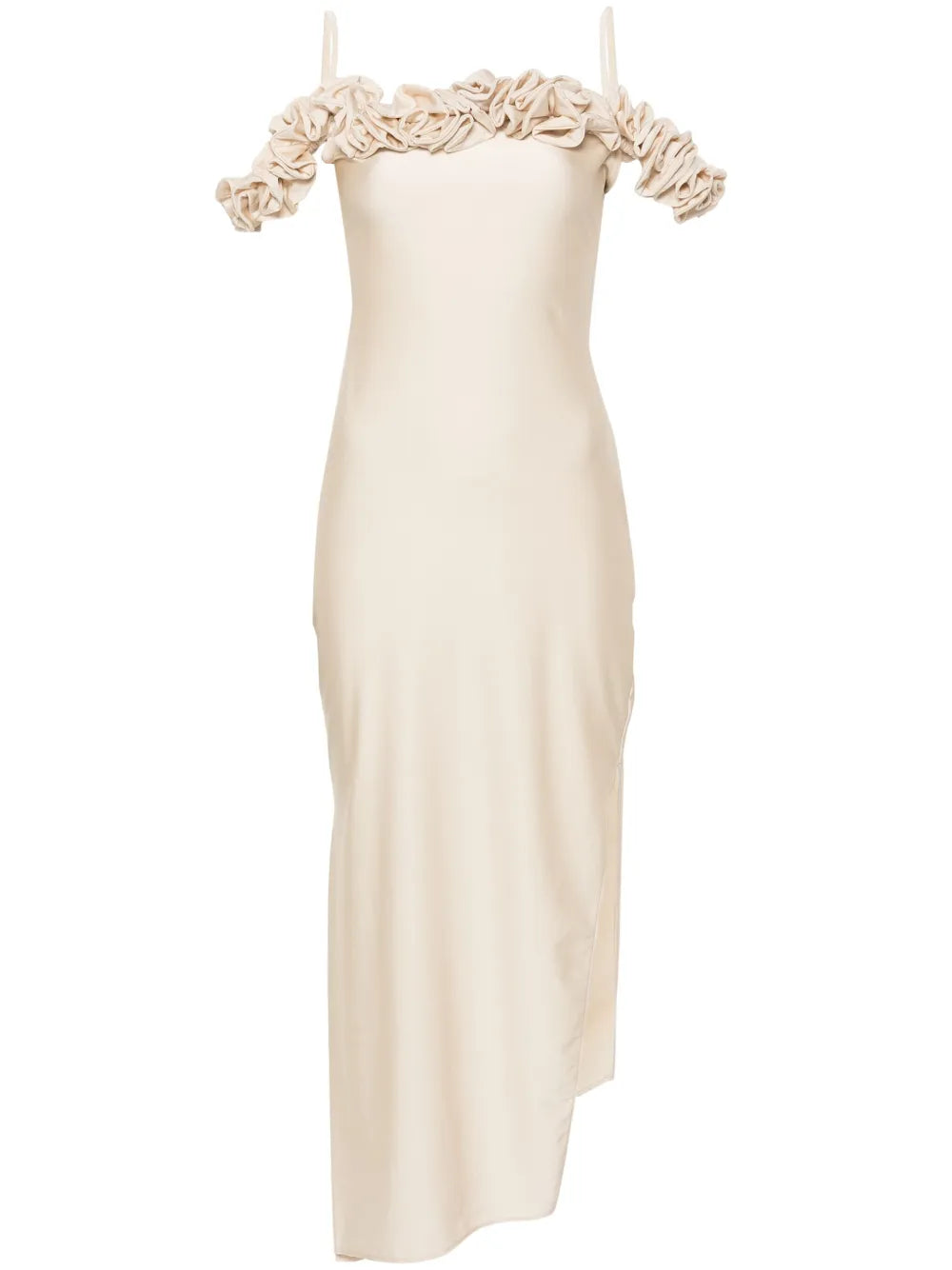 Ruffle-Detail Maxi Dress