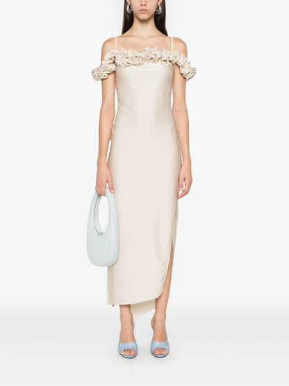 Ruffle-Detail Maxi Dress