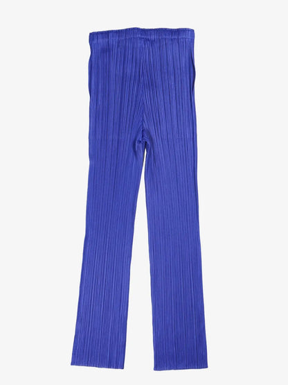 Fully-Pleated Flared Trousers
