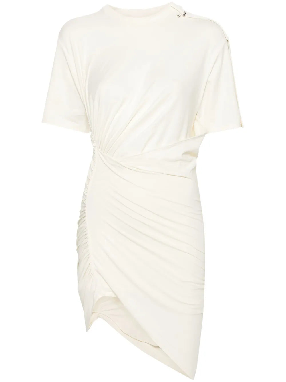 Pierced Draped T-Shirt Dress