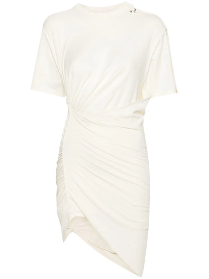 Pierced Draped T-Shirt Dress