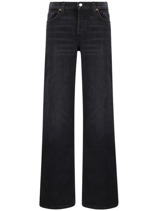Logo-Patch Wide-Leg Jeans