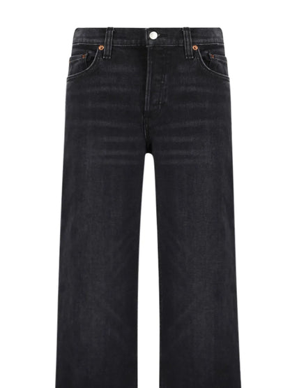Logo-Patch Wide-Leg Jeans