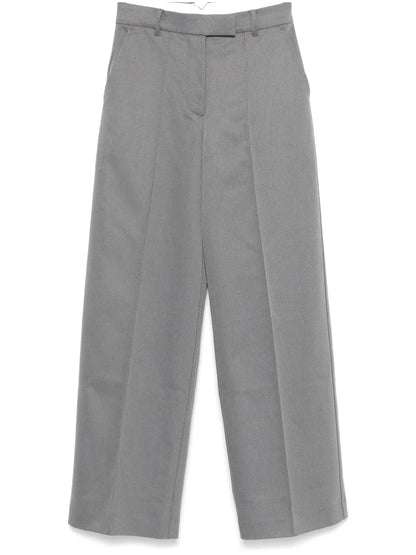 Twill-Weave Striped Trousers
