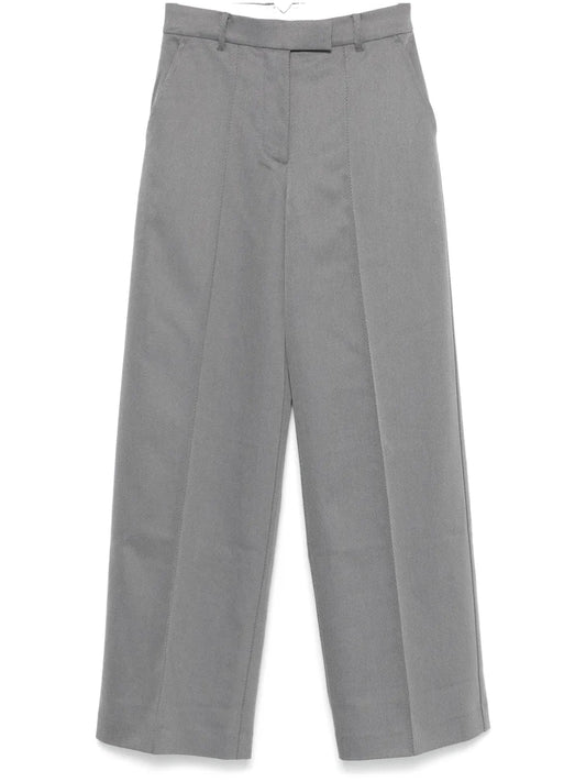 Twill-Weave Striped Trousers