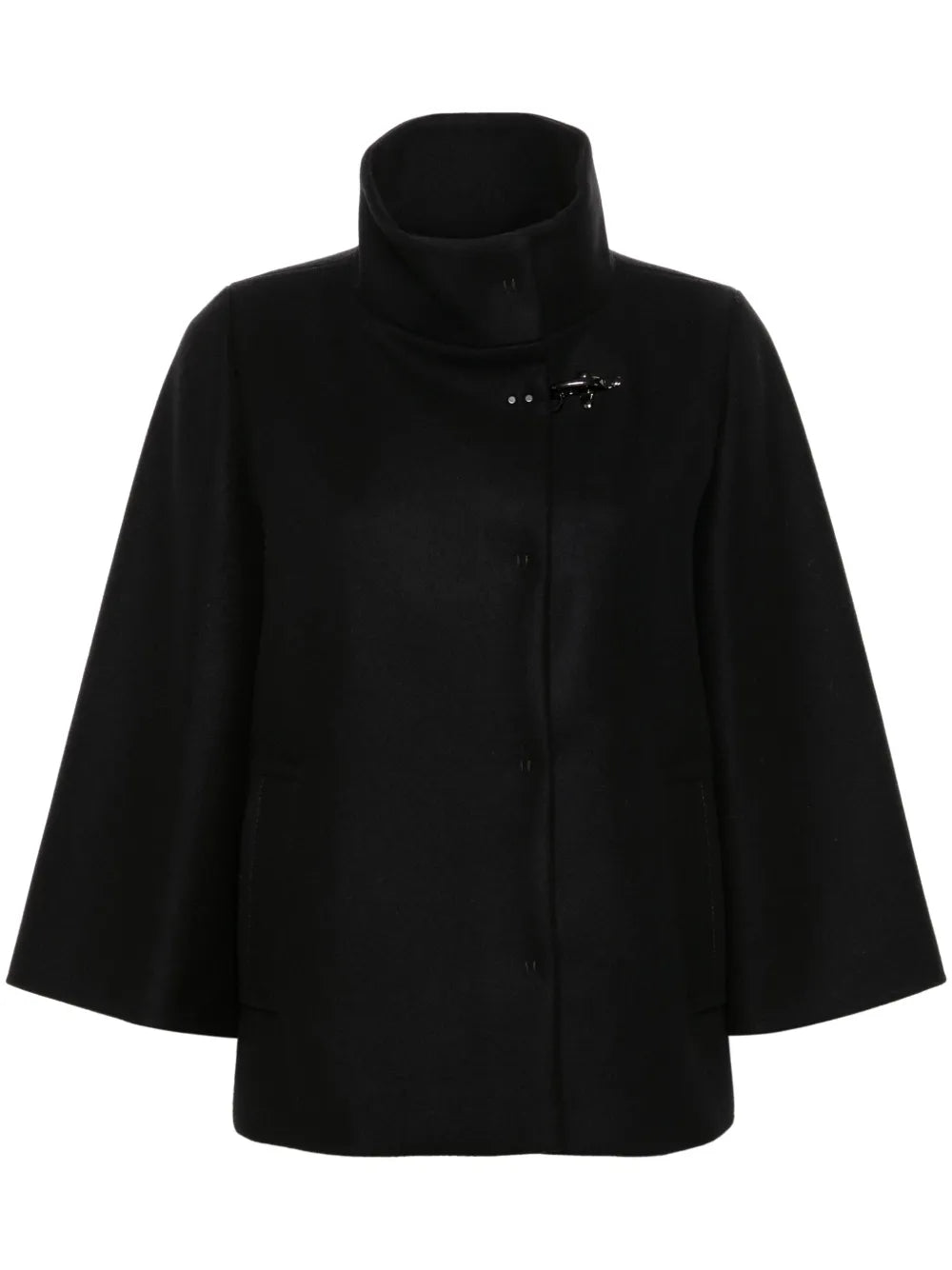 High-Neck Cape