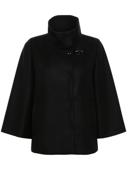 High-Neck Cape