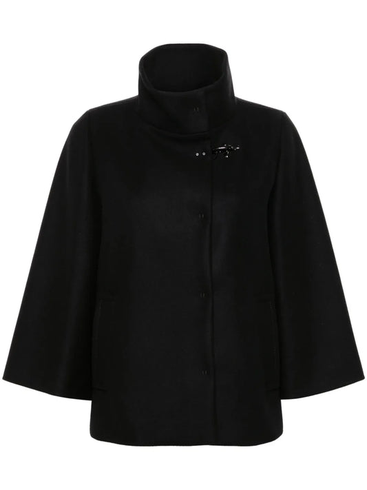 High-Neck Cape