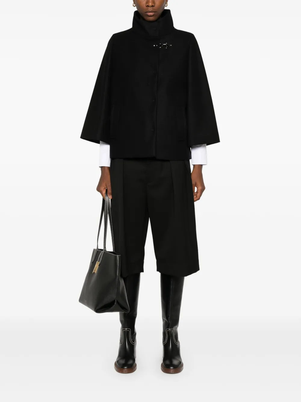 High-Neck Cape