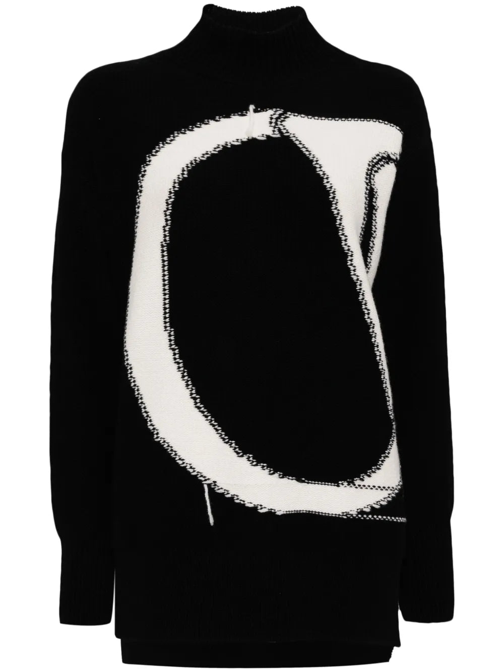 Maxi Logo Turtleneck Sweater