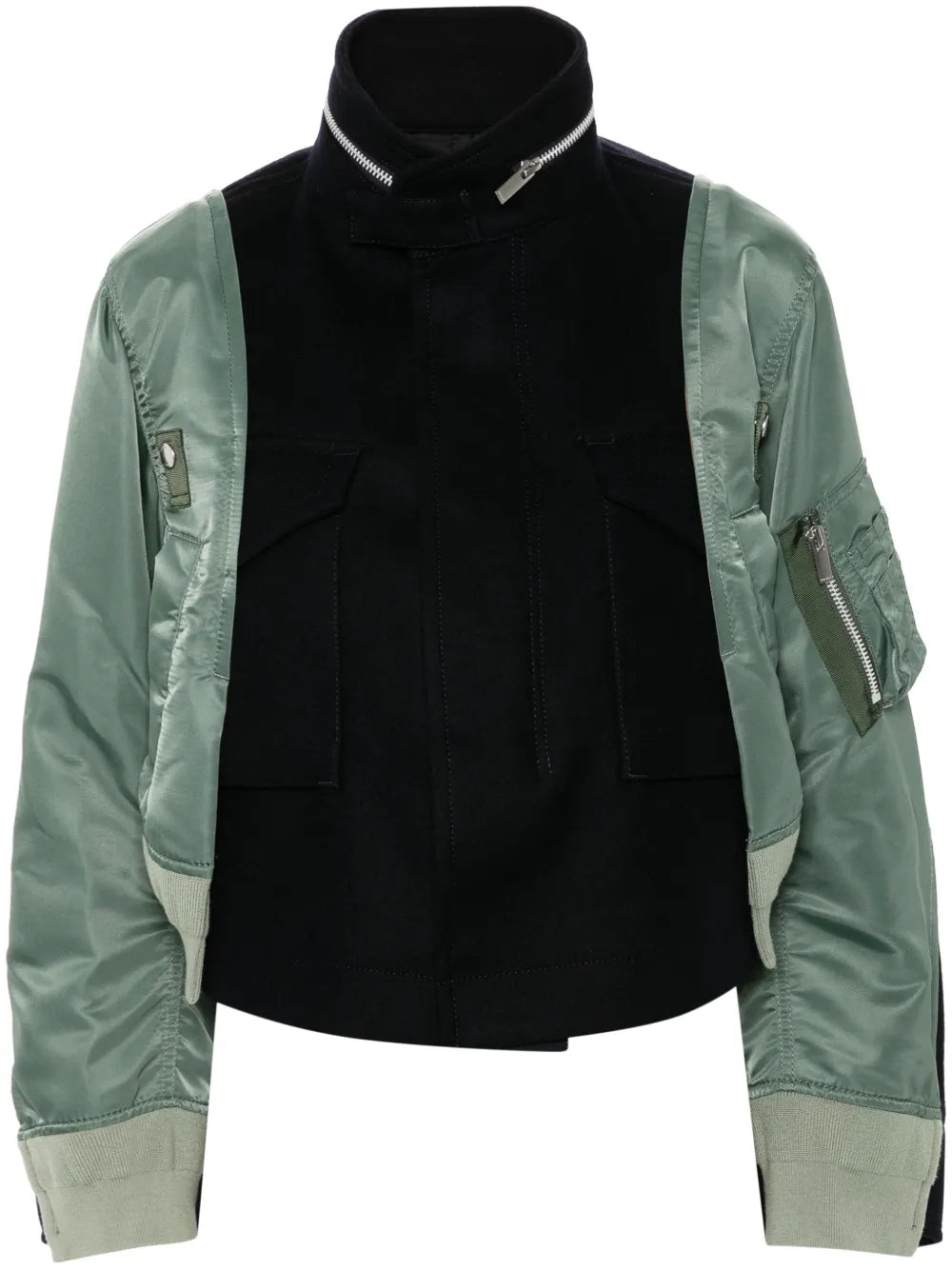 Panelled Cropped Jacket
