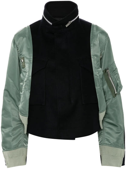 Panelled Cropped Jacket