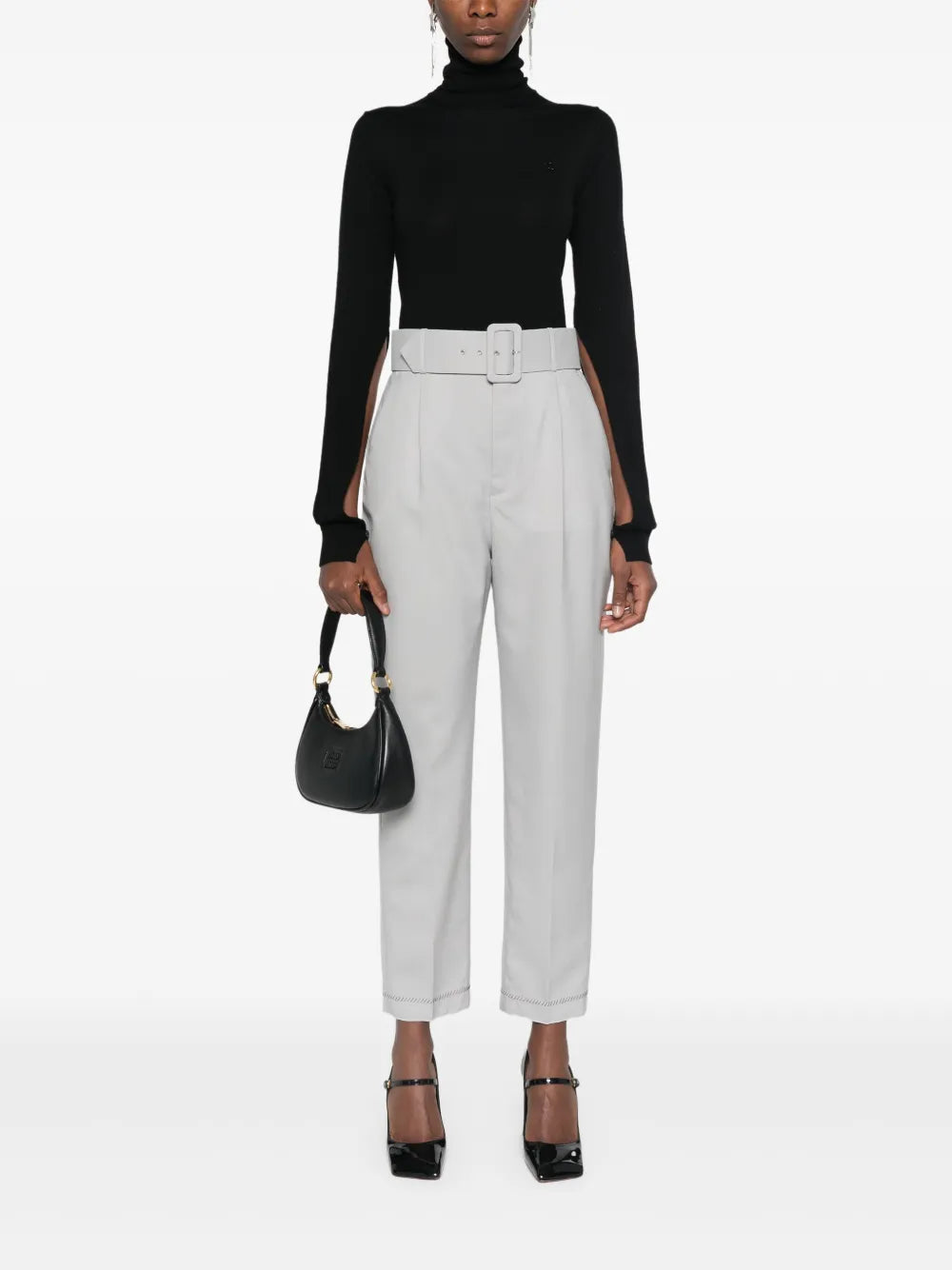 Belted Tailored Trousers